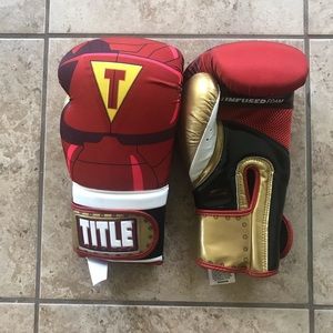 NWOT Title Boxing “Iron Man” boxing gloves